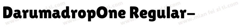 DarumadropOne Regular字体转换
